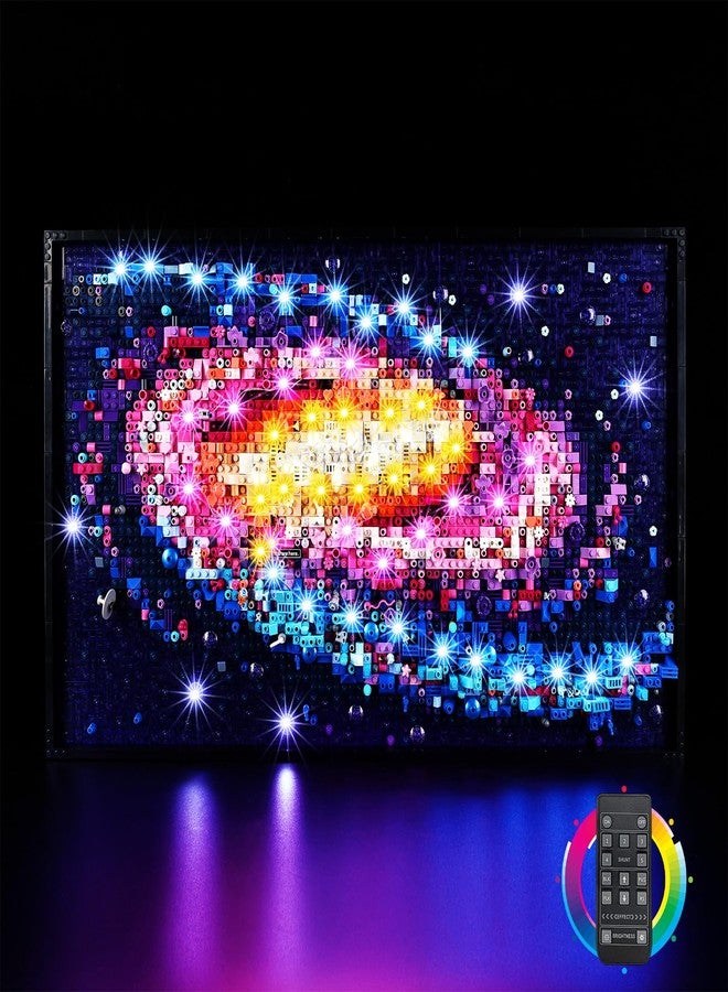 Kyglaring LED Light Kit Compatible with Lego The Milky Way Galaxy Art 31212 Building Blocks, Upgraded Remote Control, Multi-Light Effects & Sequences, Decorative Lighting Accessories (Lights Only) - Image 1